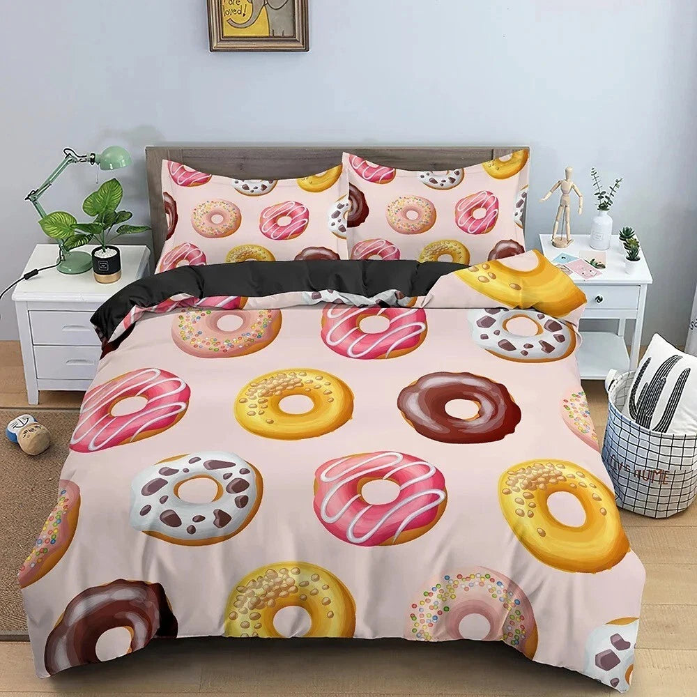 donut duvet cover soft fabric