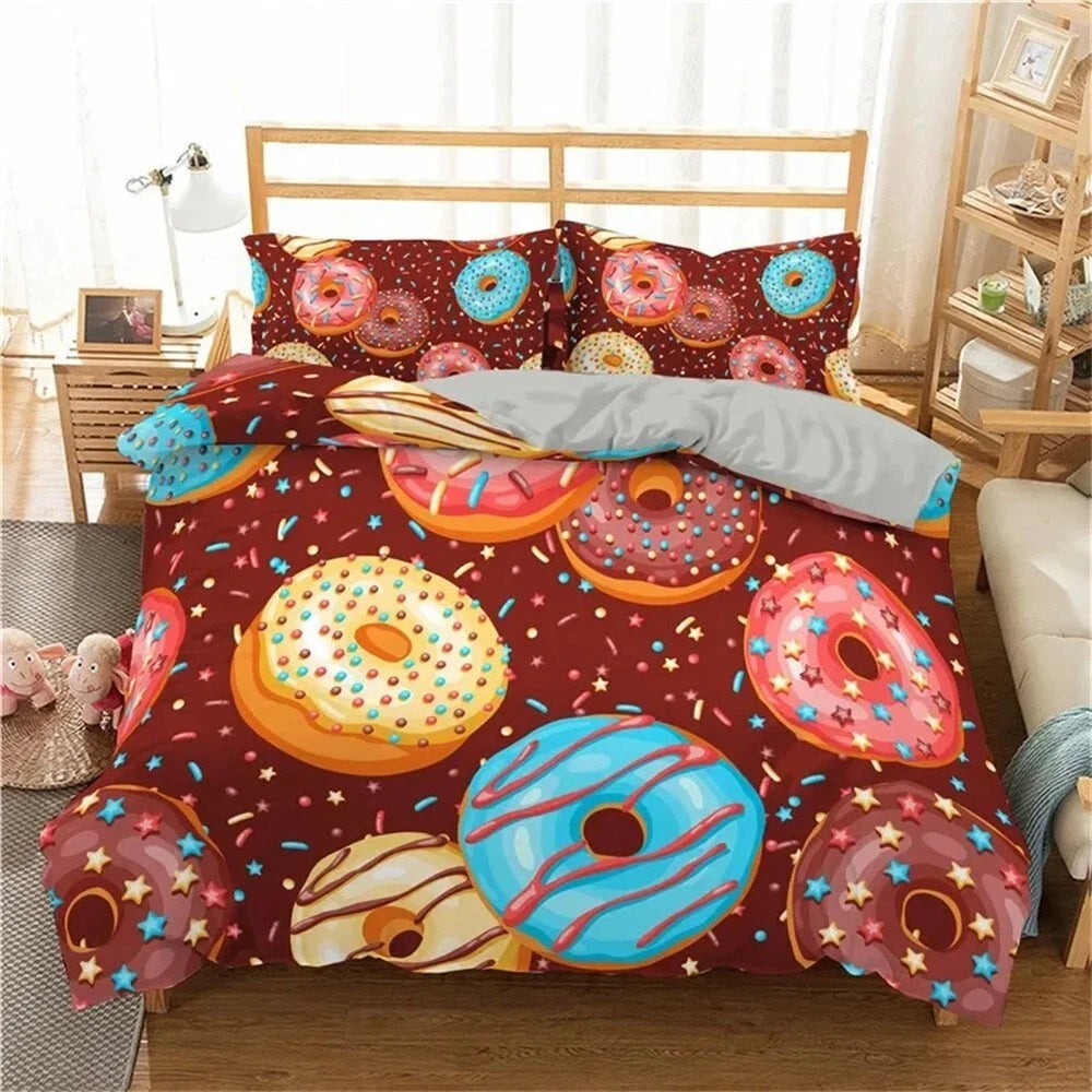donut bedding king single size for kids bedroom decor