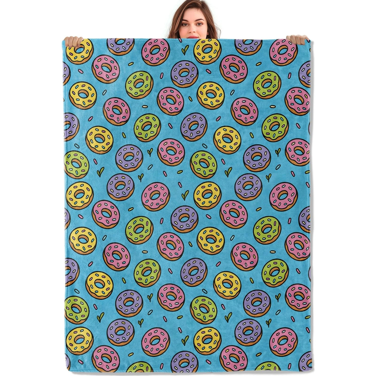 donut themed throw blanket for adults