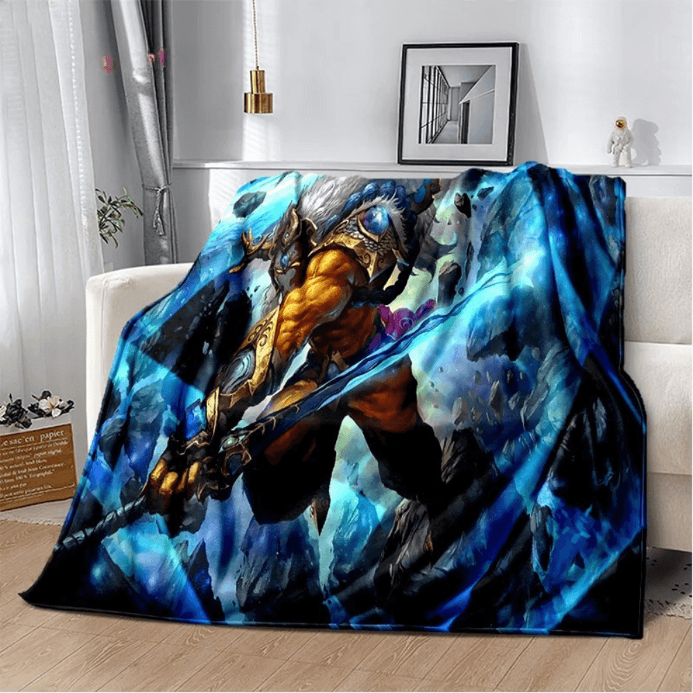 Dota 2 themed couch blanket soft fabric