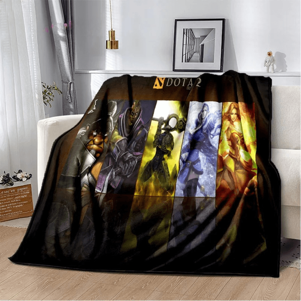 Dota 2 hero design throw blanket