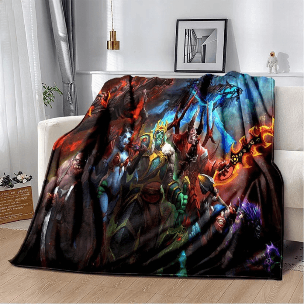 Dota 2 themed blanket for gamers