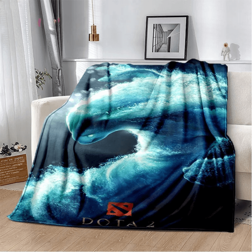 Soft flannel Dota 2 gaming throw