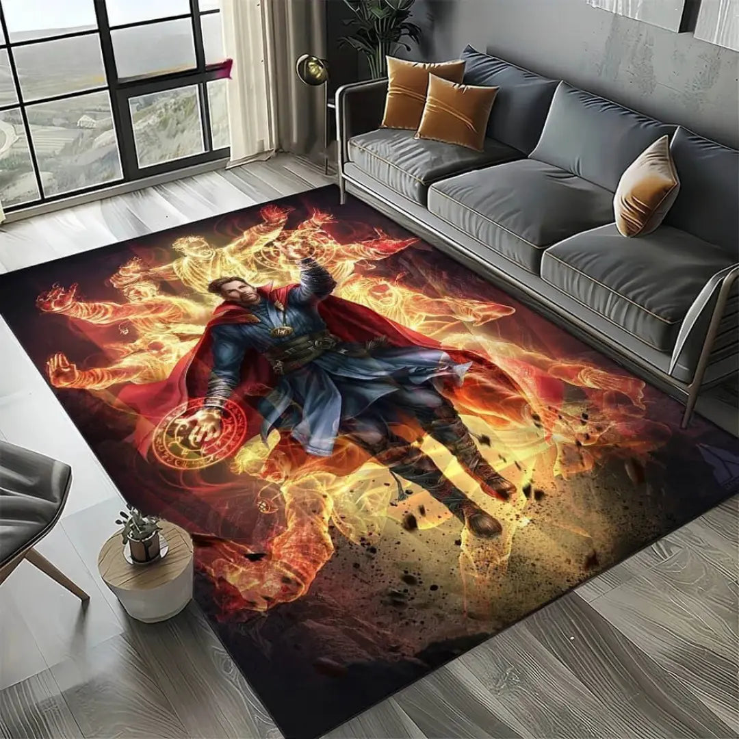 Soft home carpet rug placed in a living room with modern furniture