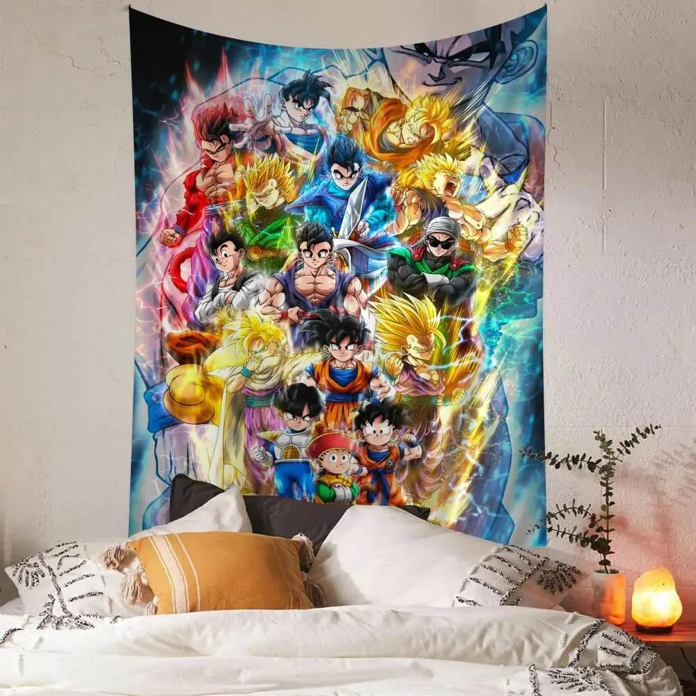 Dragon Ball Z anime wall tapestry for bedroom decor

Goku and Vegeta wall art hanging

DBZ high-resolution polyester wall tapestry

Dragon Ball Z character banner for anime fans

Epic DBZ wall print for game room or dorm