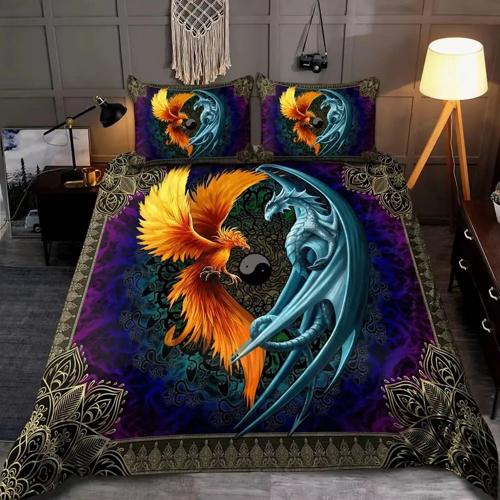 Dragon and Phoenix Doona Cover