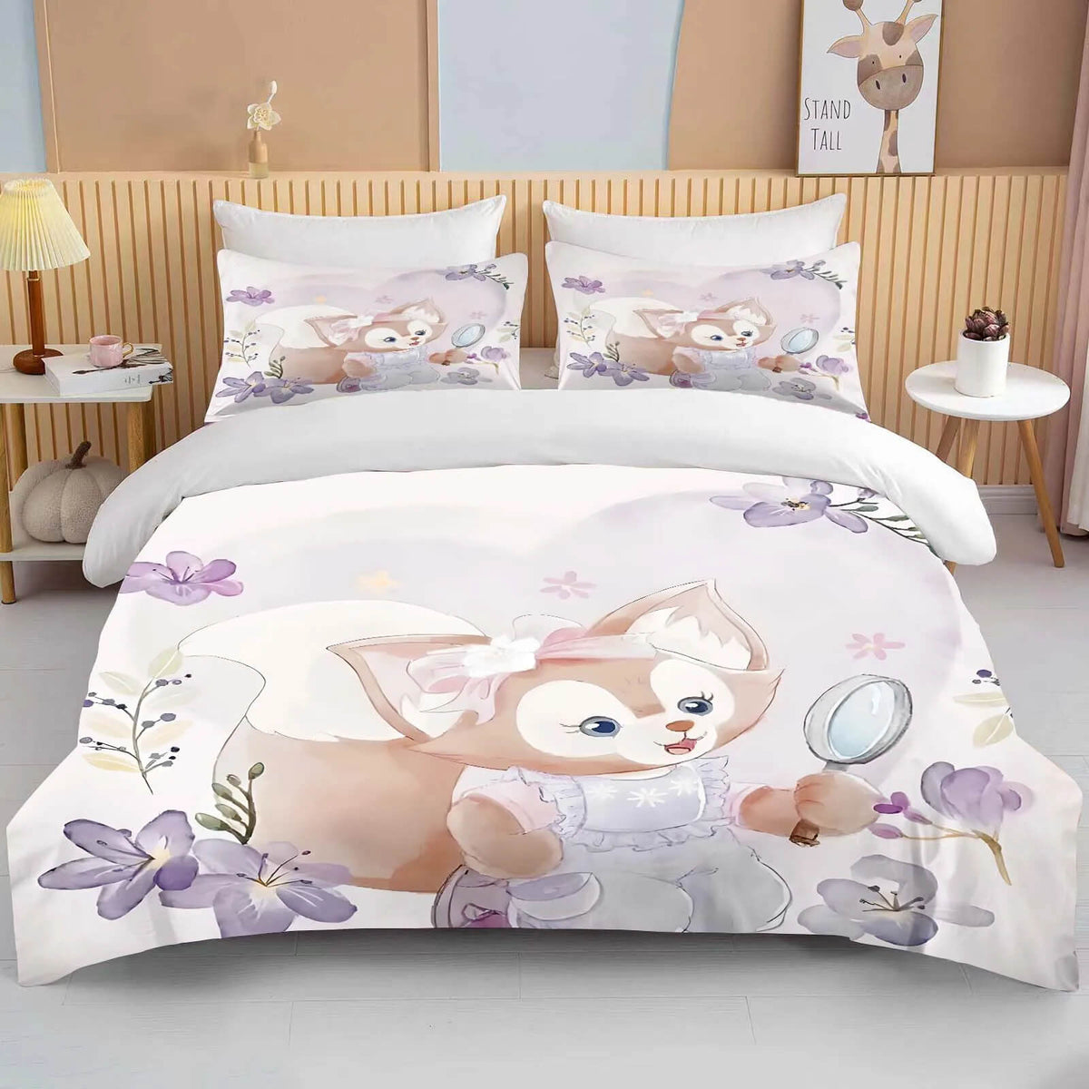 Cartoon Disney duvet cover with Duffy bear design