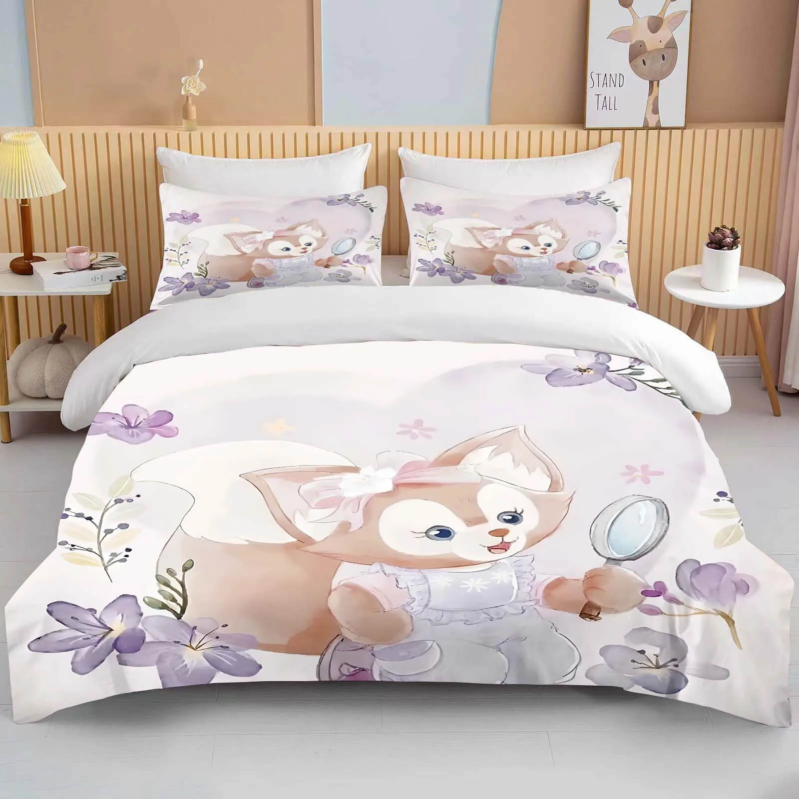 Cartoon Disney duvet cover with Duffy bear design