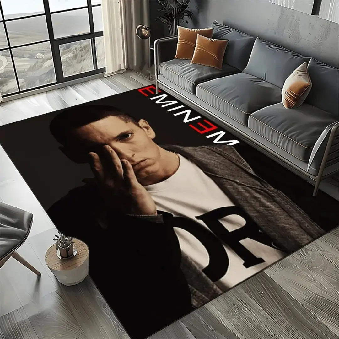 Hip-hop street style rug featuring Eminem