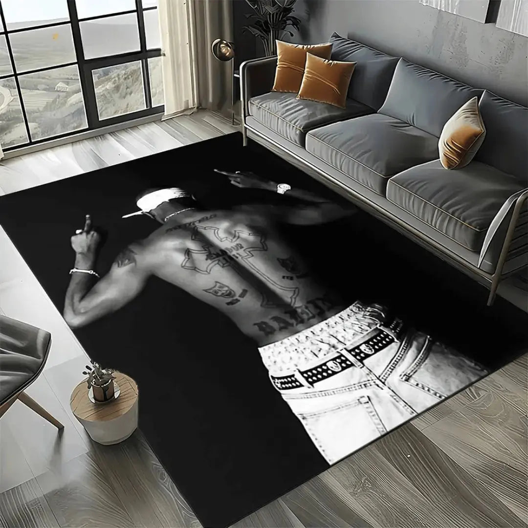 Decorative rapper carpet for living room and bedroom