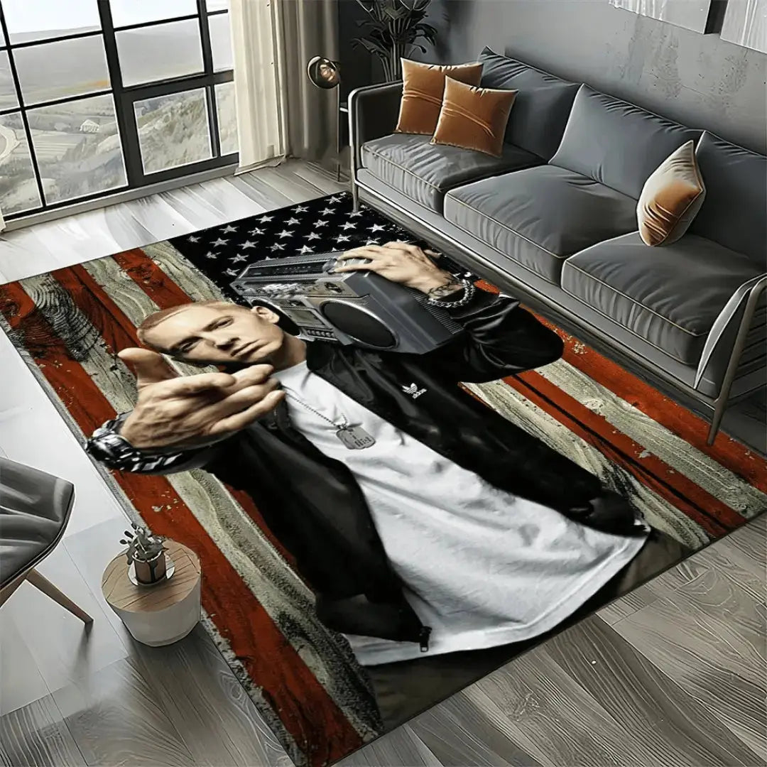 Eminem area rug for bedroom and home design