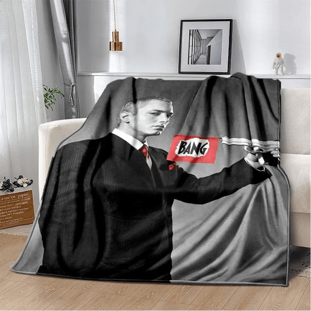hip hop music throw blanket for travel