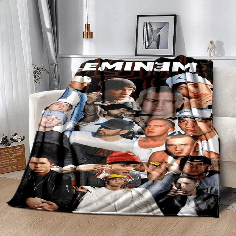 Eminem rap god throw blanket soft plush texture