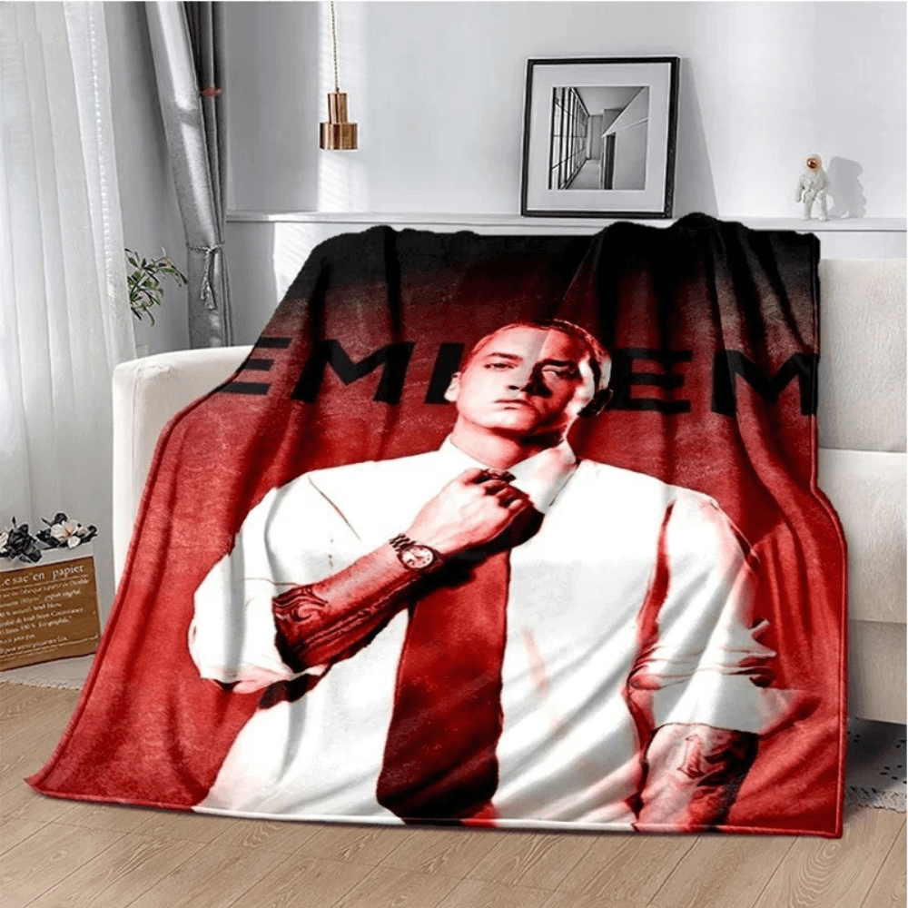 rapper themed blanket for sofa and bed