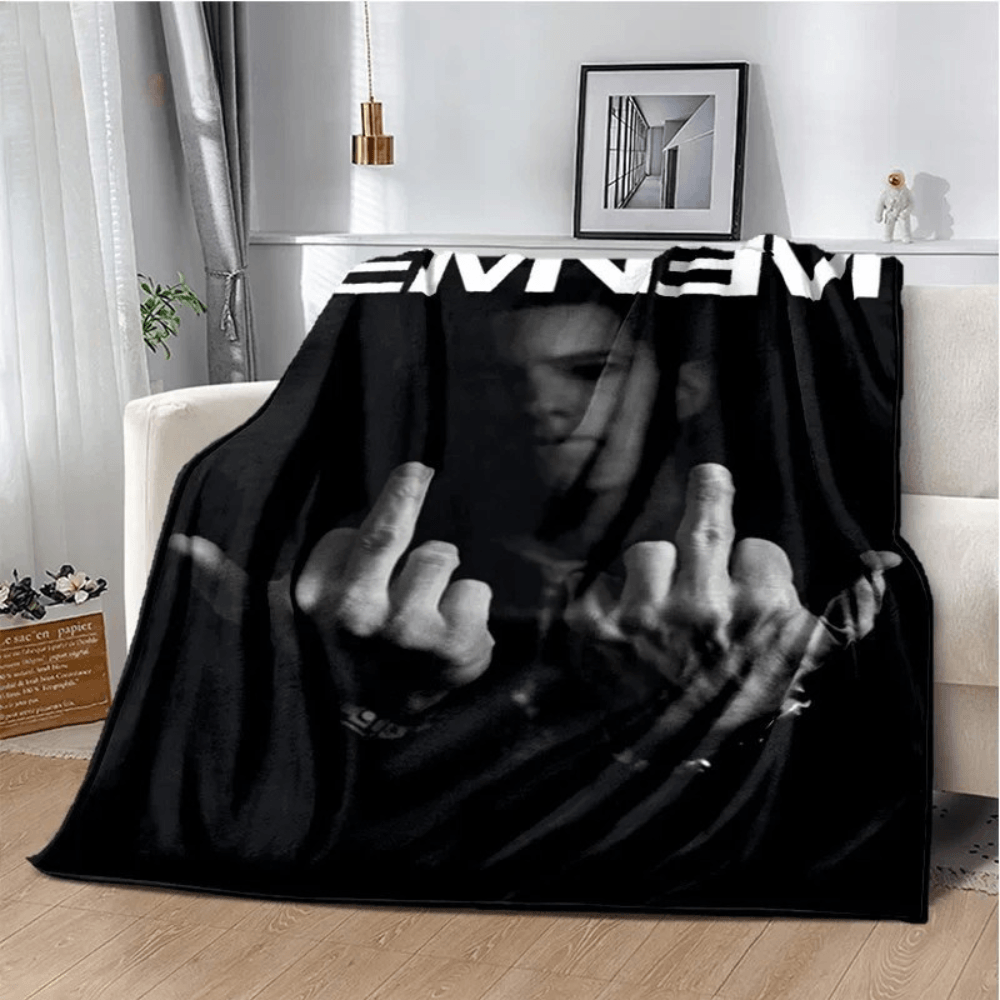 Eminem hip hop bedroom decor blanket HD print