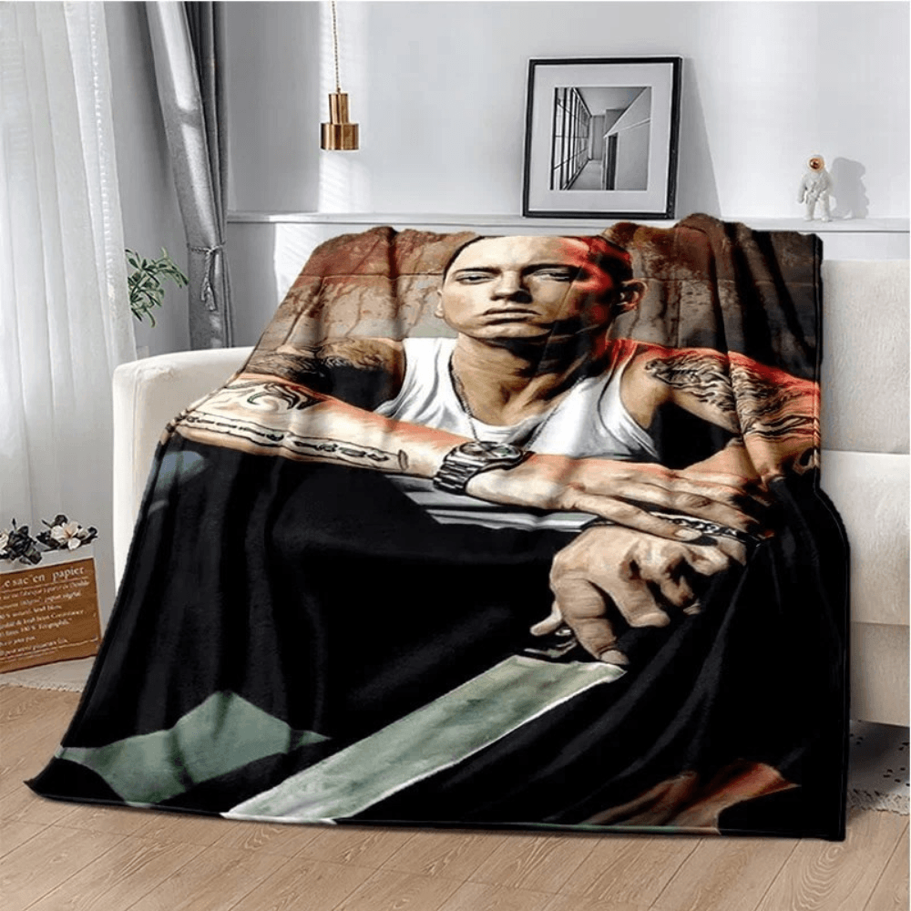 Eminem throw blanket for couch decor