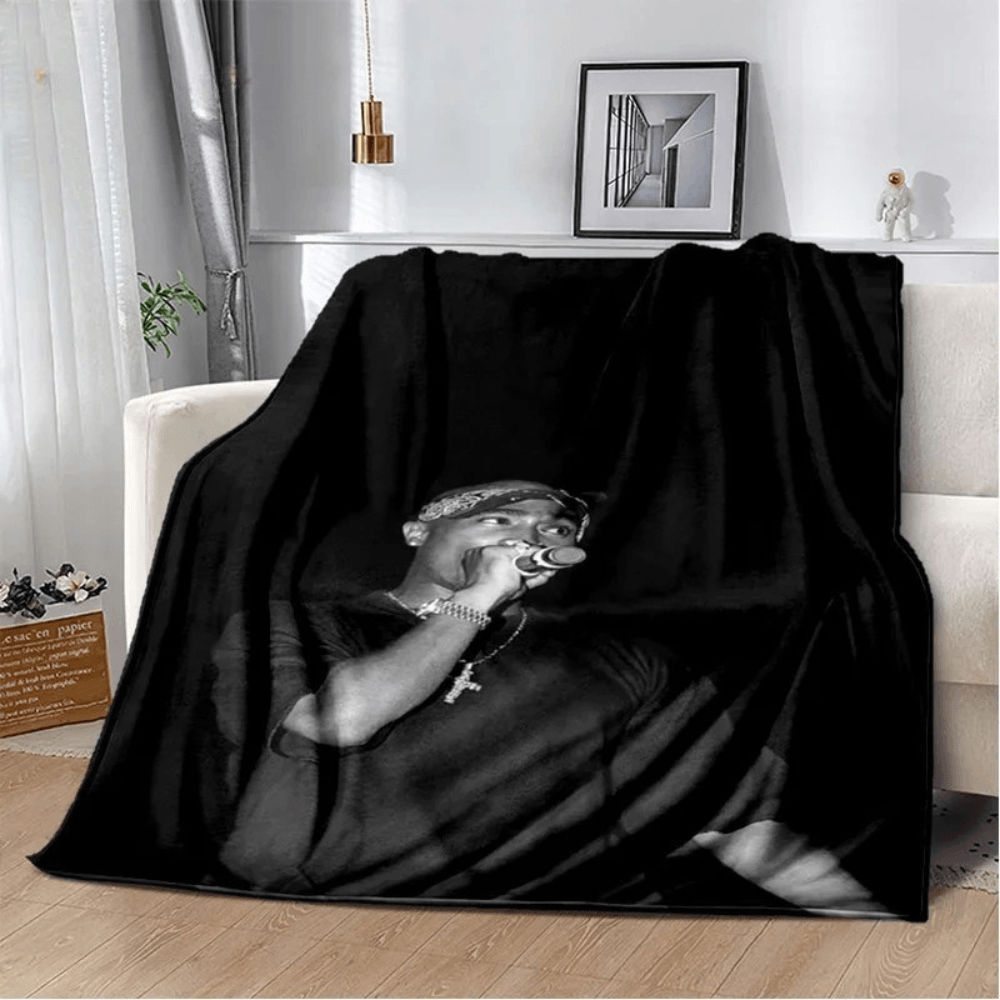 hip hop music blanket for sofa and bed