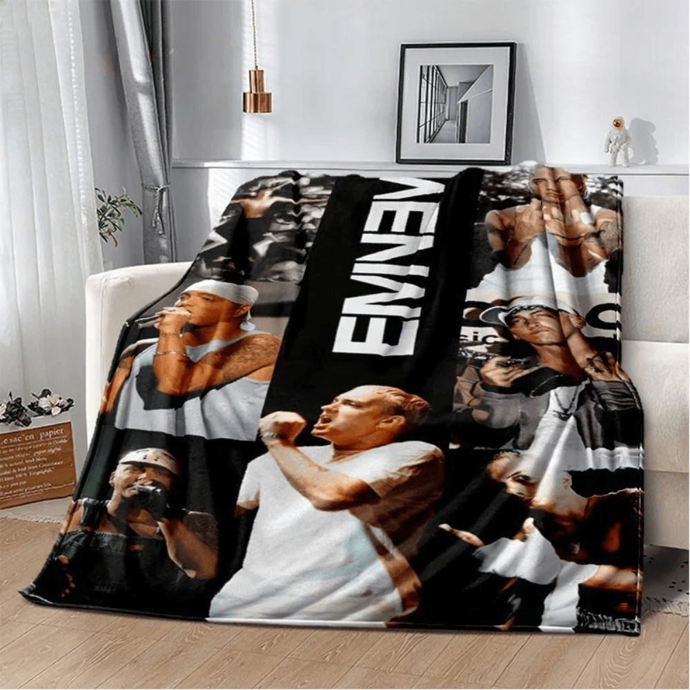 Eminem cozy rap god blanket for music lovers