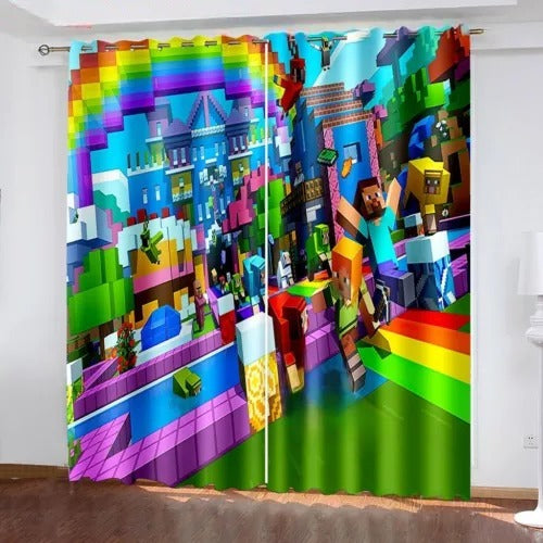 Epic Blocks Minecraft Curtains for Young Builders