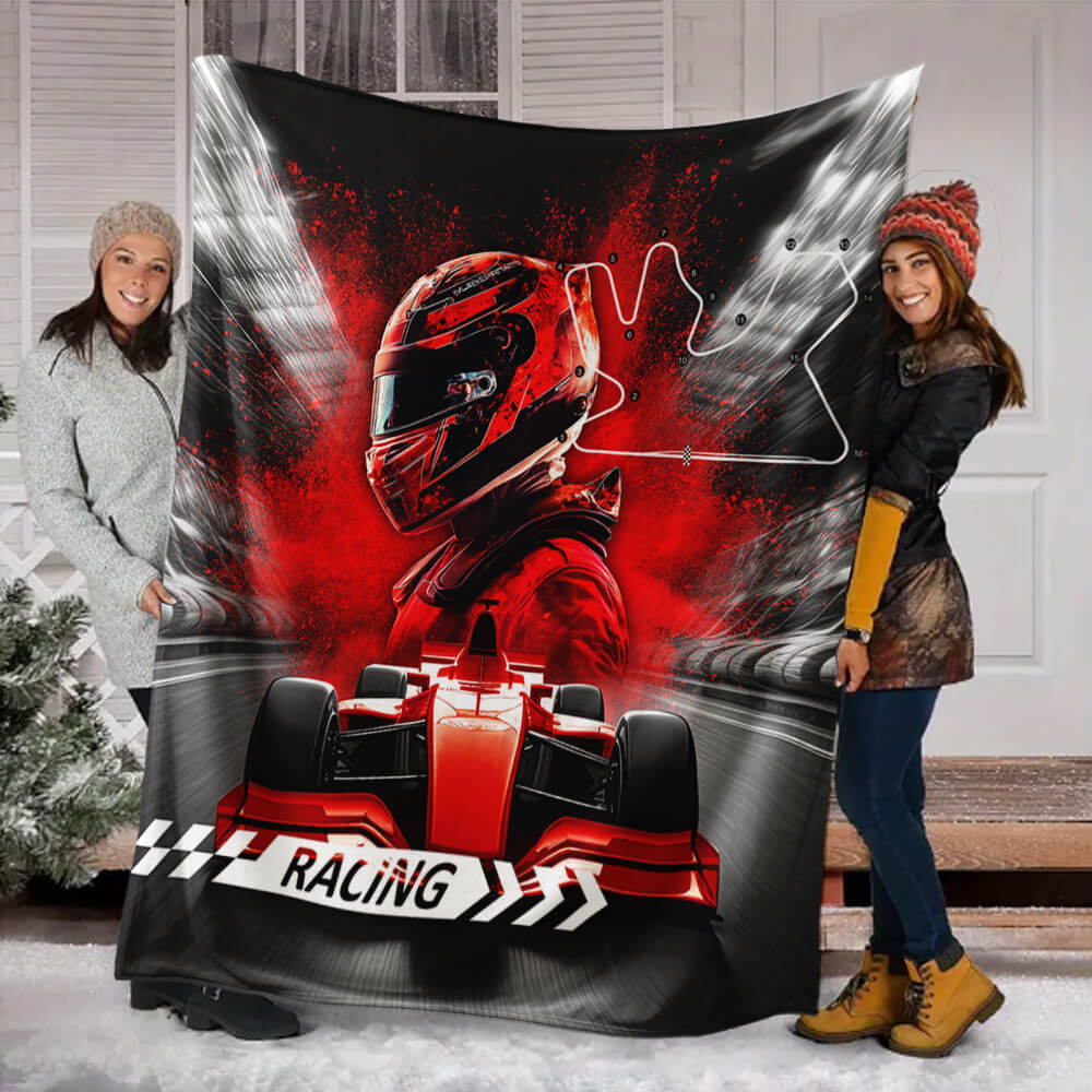 Sports Car Flannel Blanket for Kids teens adults