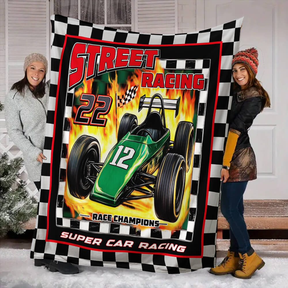 Luxury Sports Car Throw Blanket