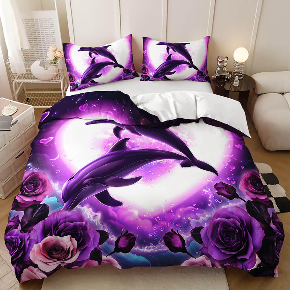 Fantasy dolphin bedding for kids teens and adults