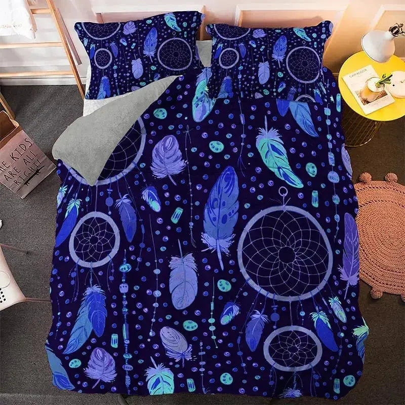 Feather Dream Catcher Doona Cover Zirconic