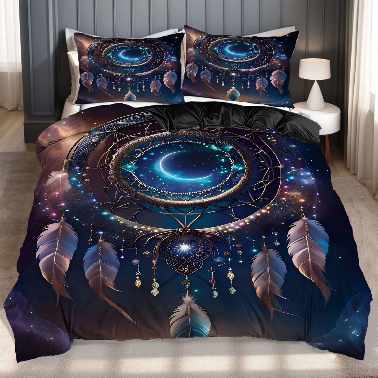 Feather Dream Catcher Quilt Cover