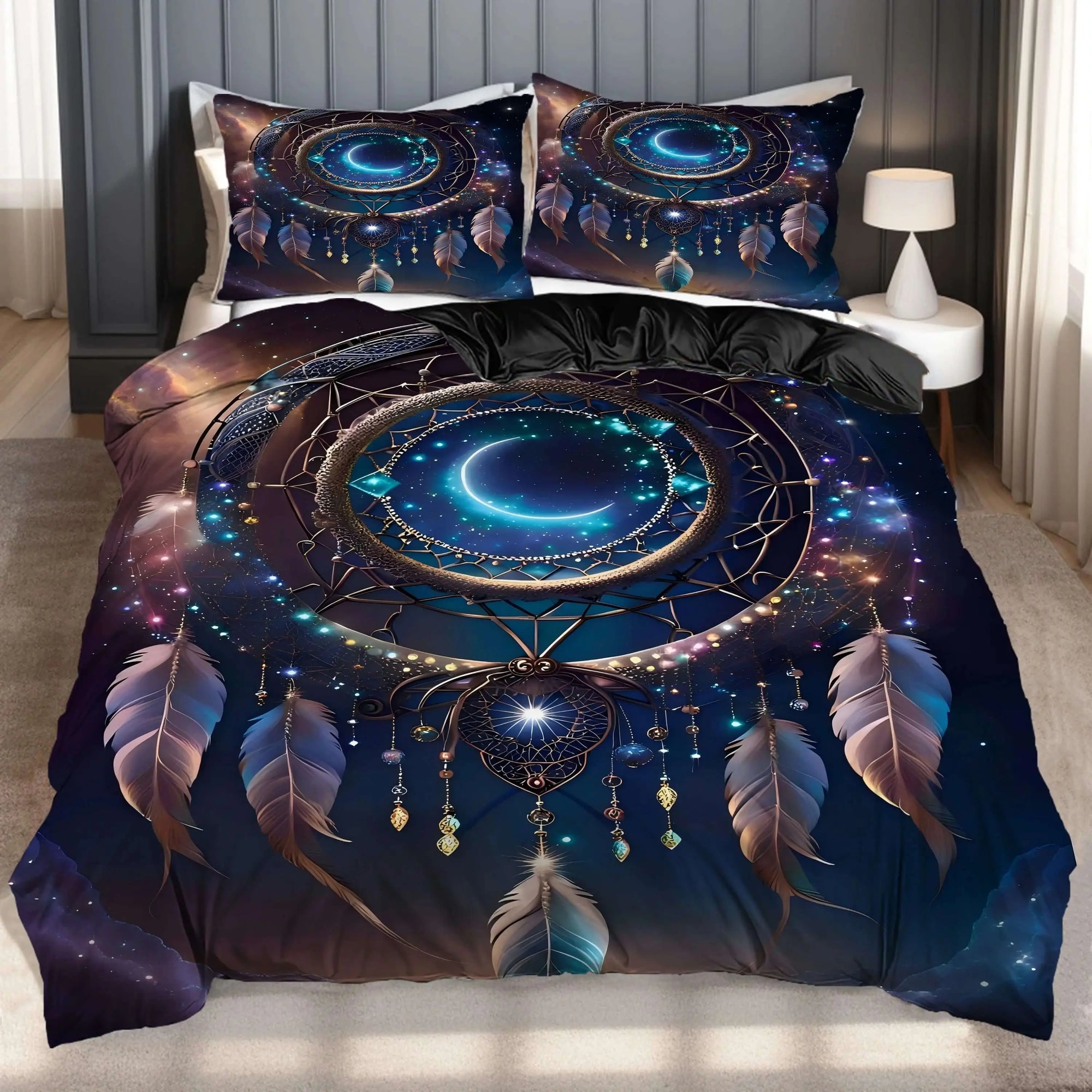 Feather Dream Catcher Quilt Cover