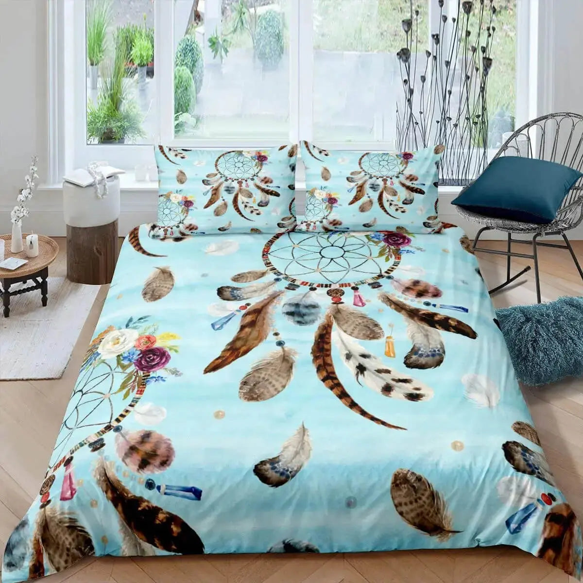 Floral Dreamcatcher Doona Cover