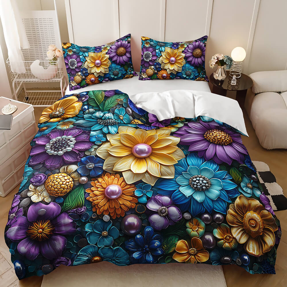 floral foliage quilt cover modern bedding