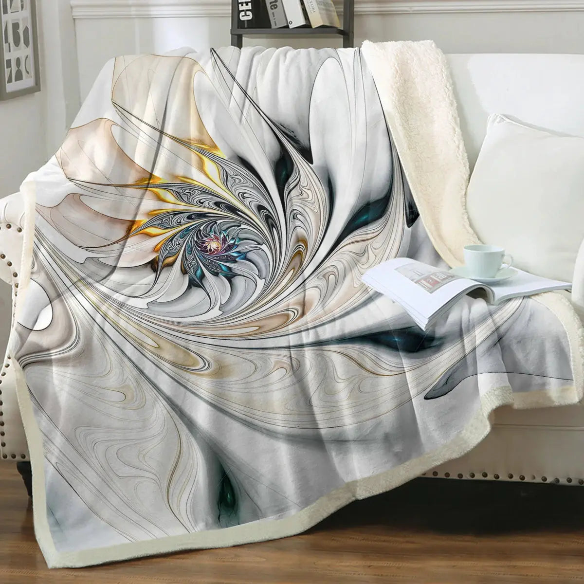 Flower Throw Blanket My Store