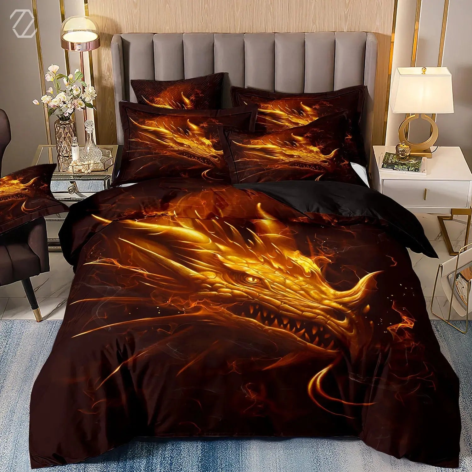 Flying Dragon Duvet Cover My Store