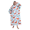 Forest Deer Long Hoodie Blanket