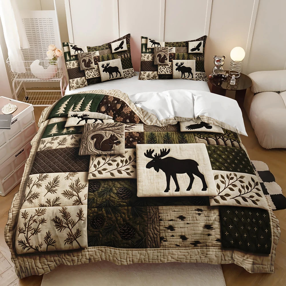 forest animal decorative bedding