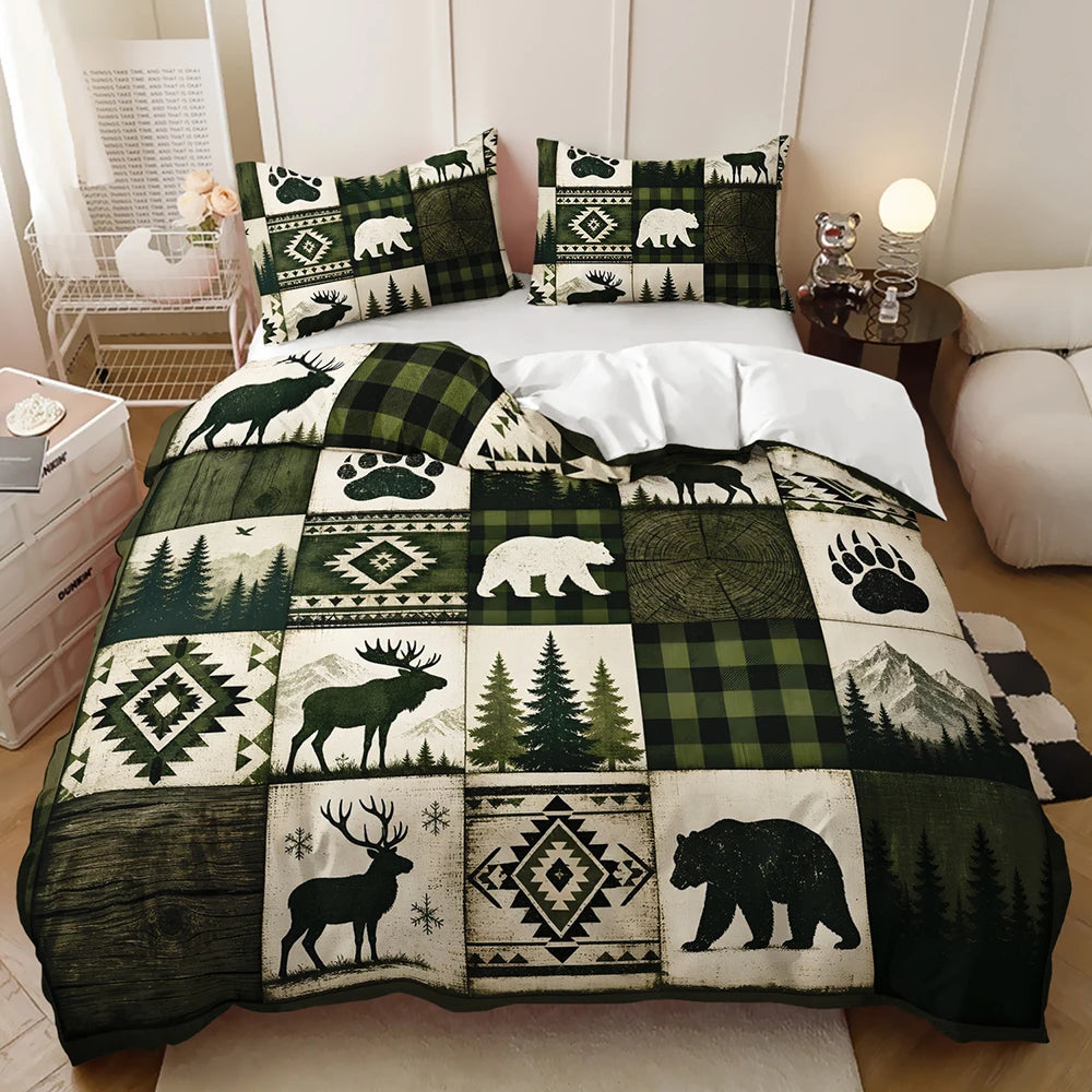 wildlife duvet cover soft fabric