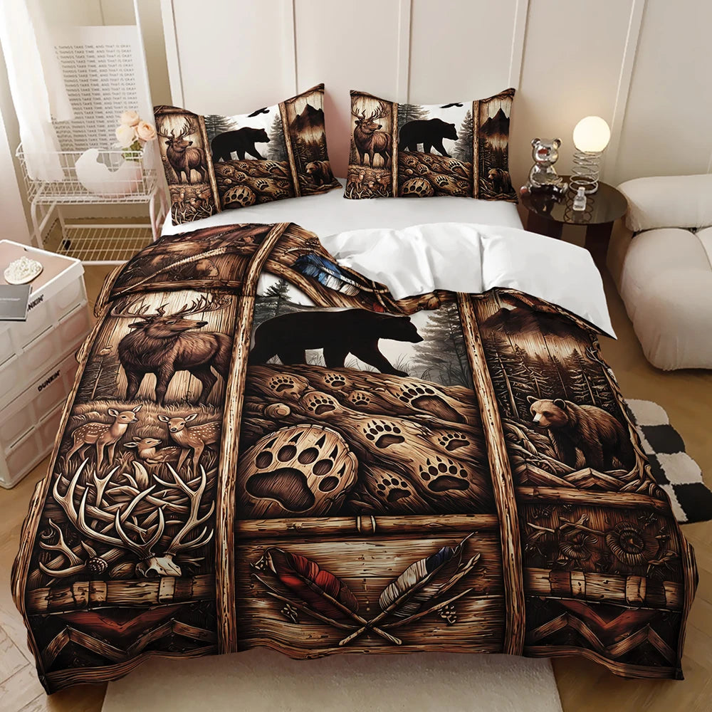 forest wildlife bedding unique design