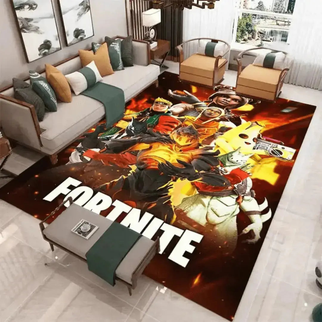 Soft home carpet rug placed in a living room with modern furniture