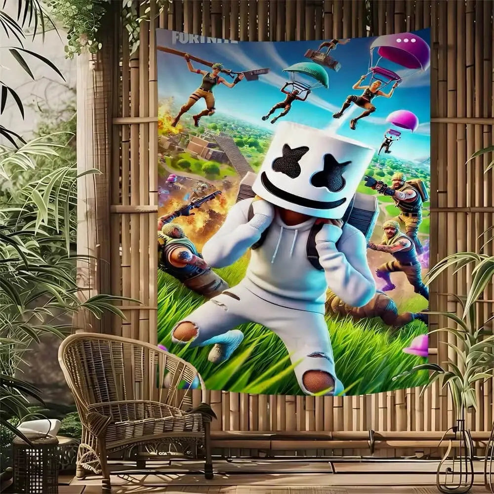 Fortnite Marshmello Wall Tapestry