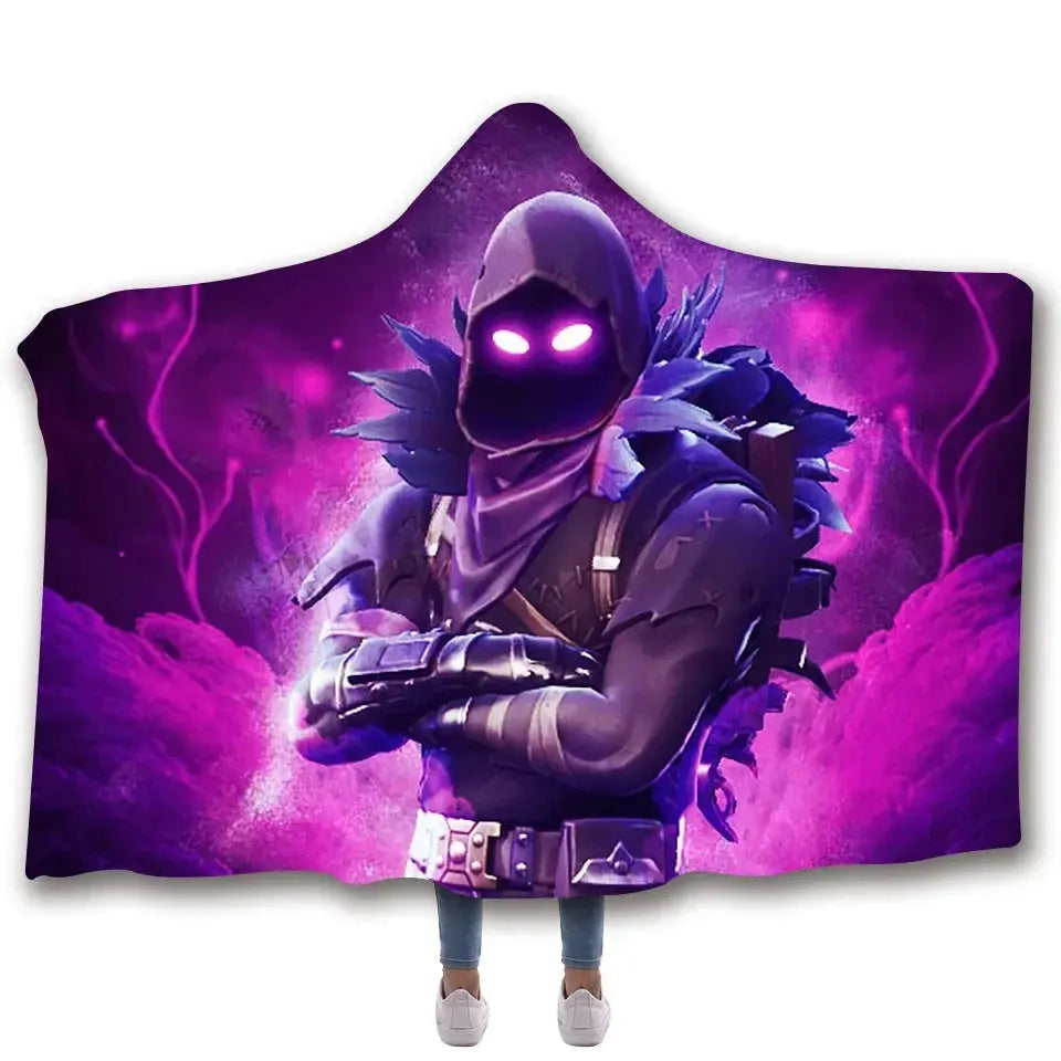 Fortnite Raven Skin Hooded Blanket My Store