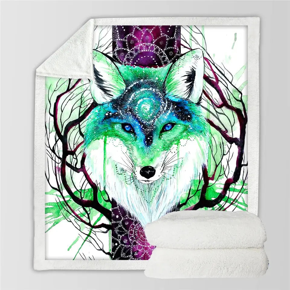 Fox Throw Blanket My Store