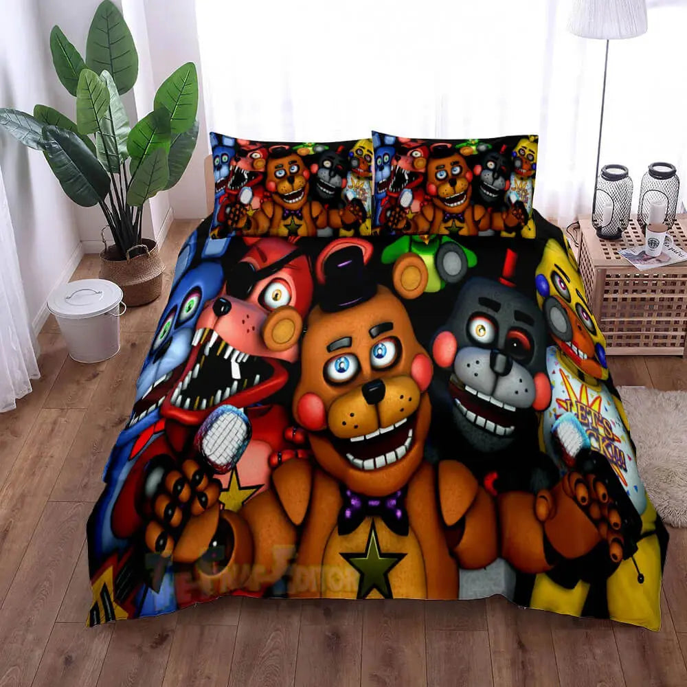 Friday Night Bear Duvet Cover