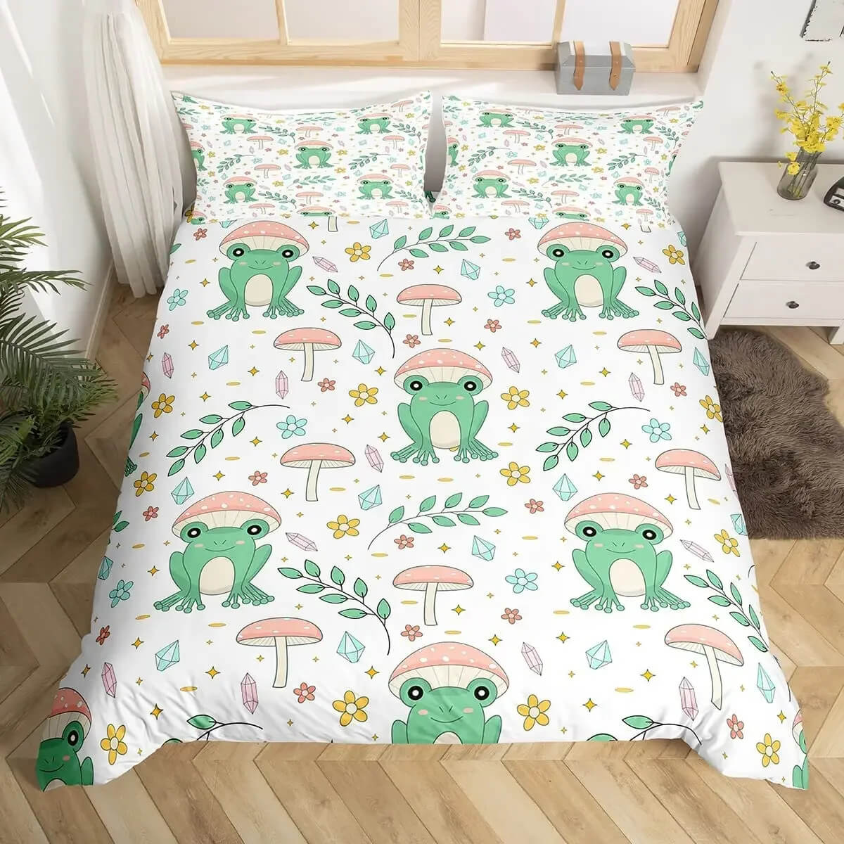 Frog bedding for children's bedroom