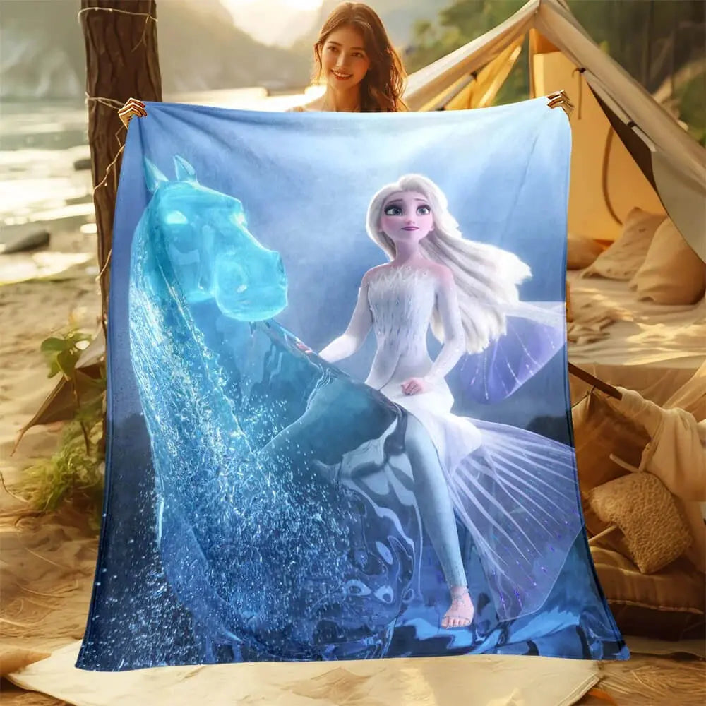 Frozen Princess Elsa Throw Blanket
