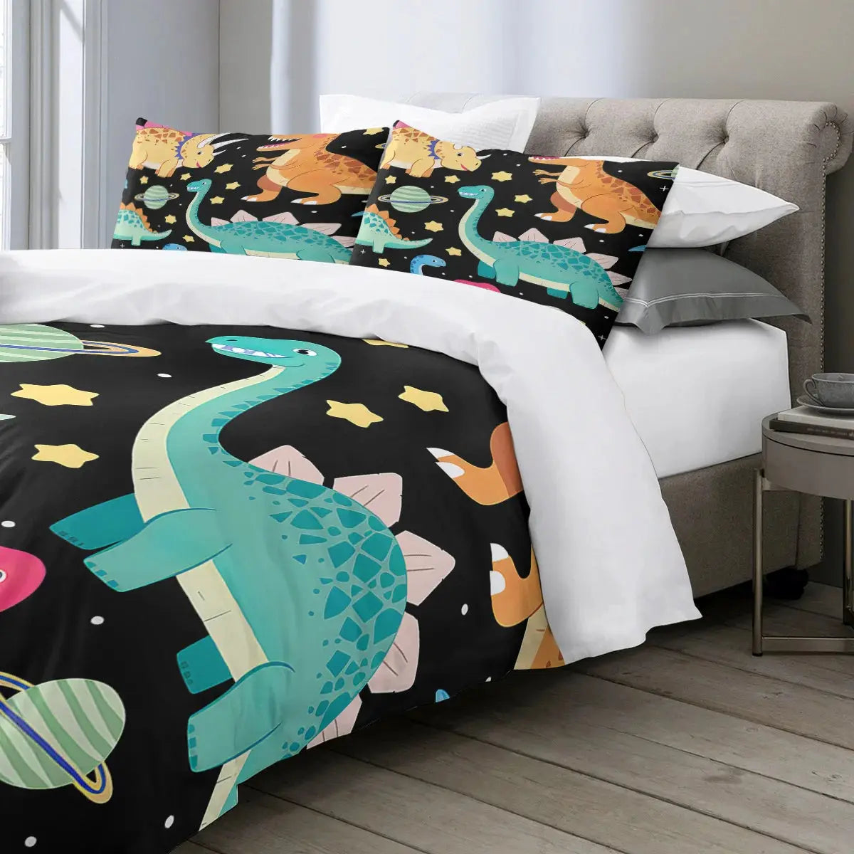 Galaxy Dinosaurs Duvet Cover My Store