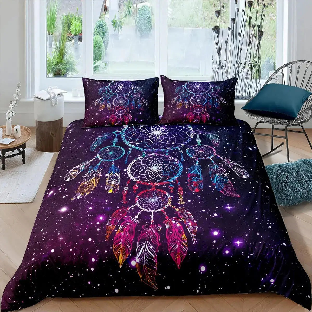 Galaxy Dreamcatcher Quilt Cover