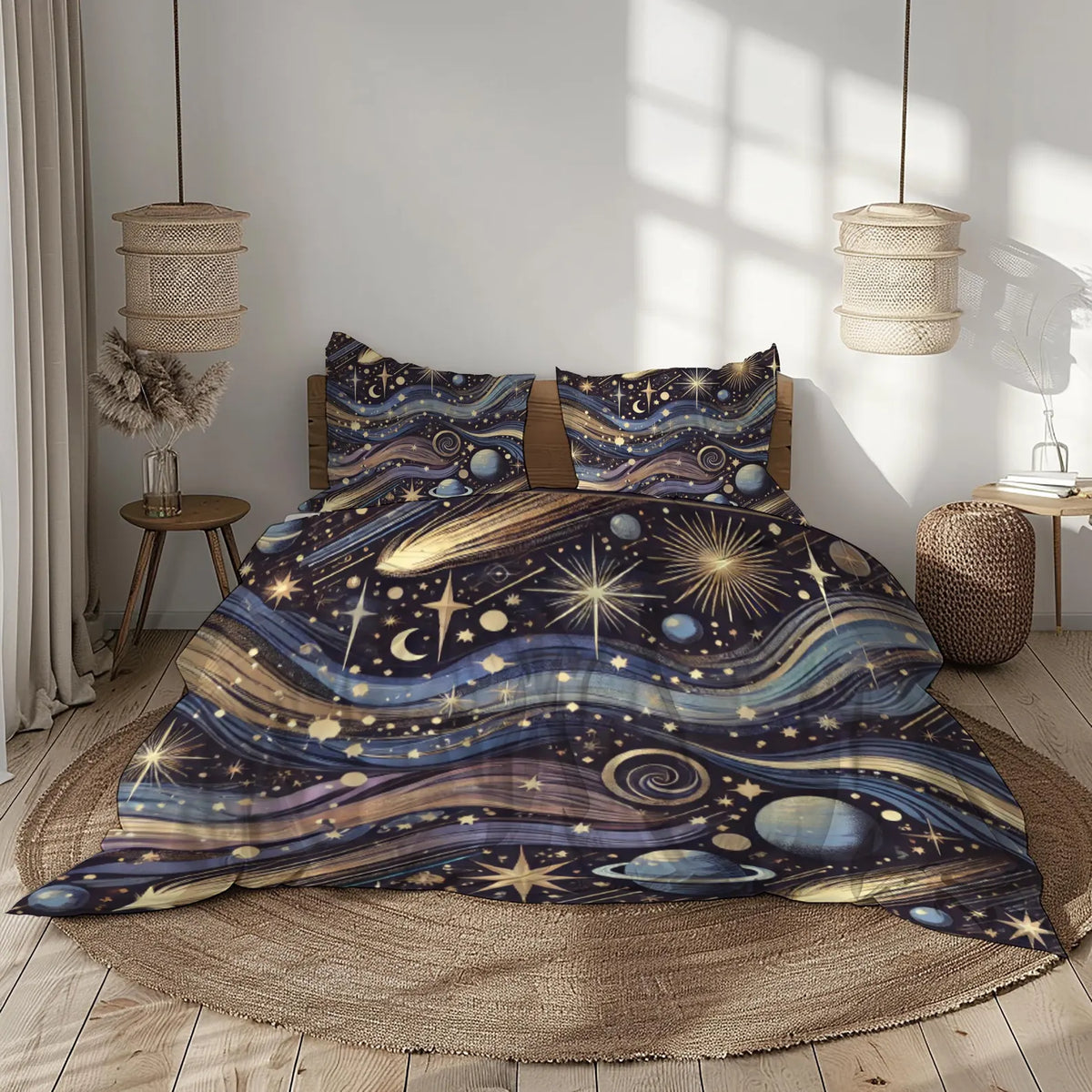 Cosmic duvet cover for astronomy and space enthusiasts