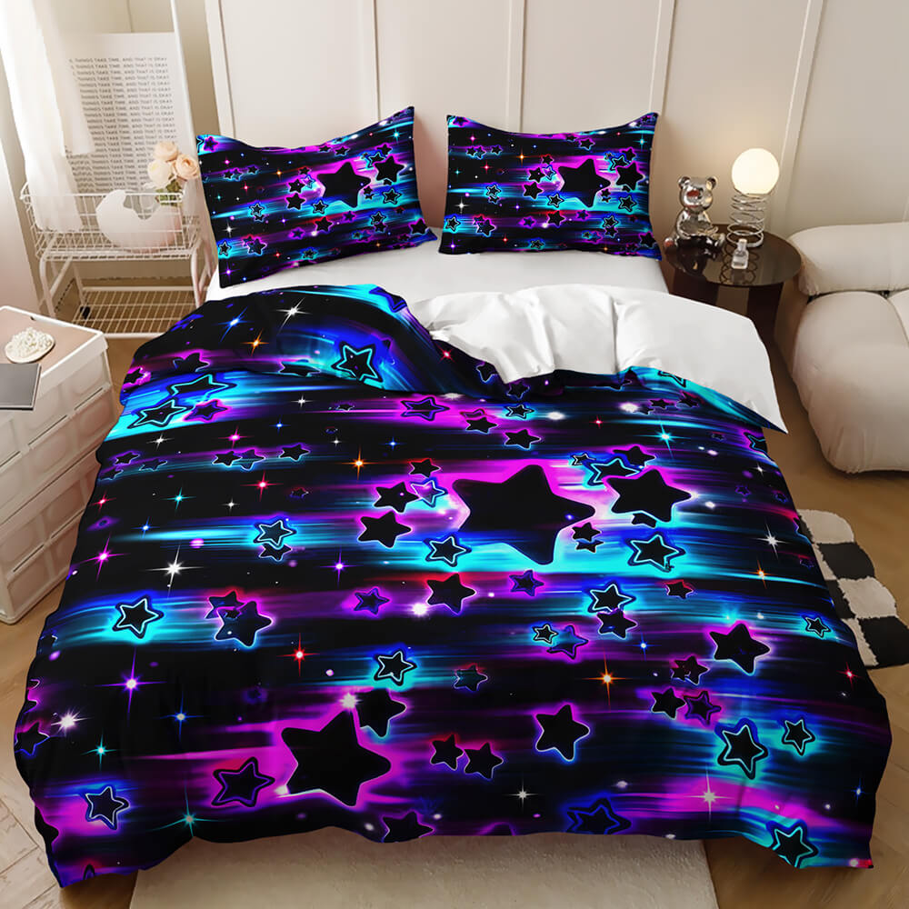 Celestial bedding set featuring a dreamy starry-night sky