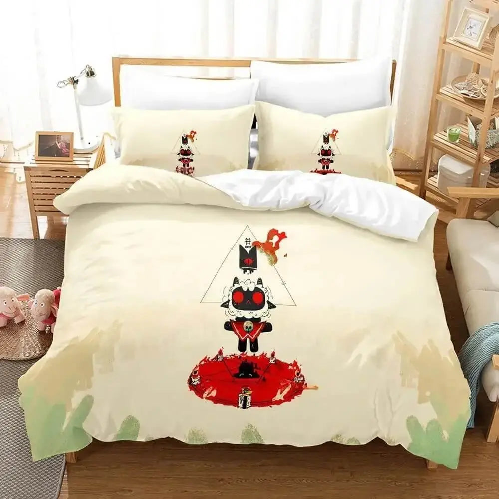 Game Cult Of The Lamb Bedding Cover Set