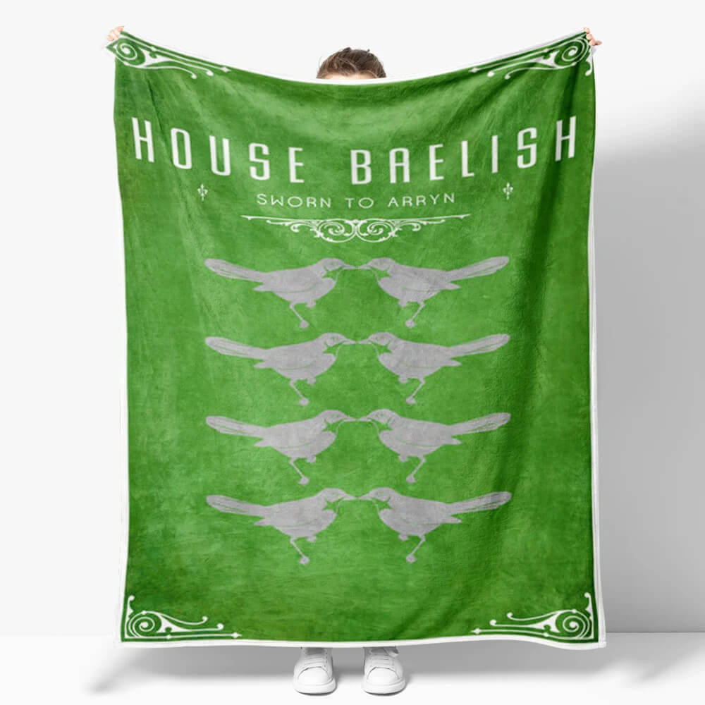 House Baelish fantasy themed blanket for home decor